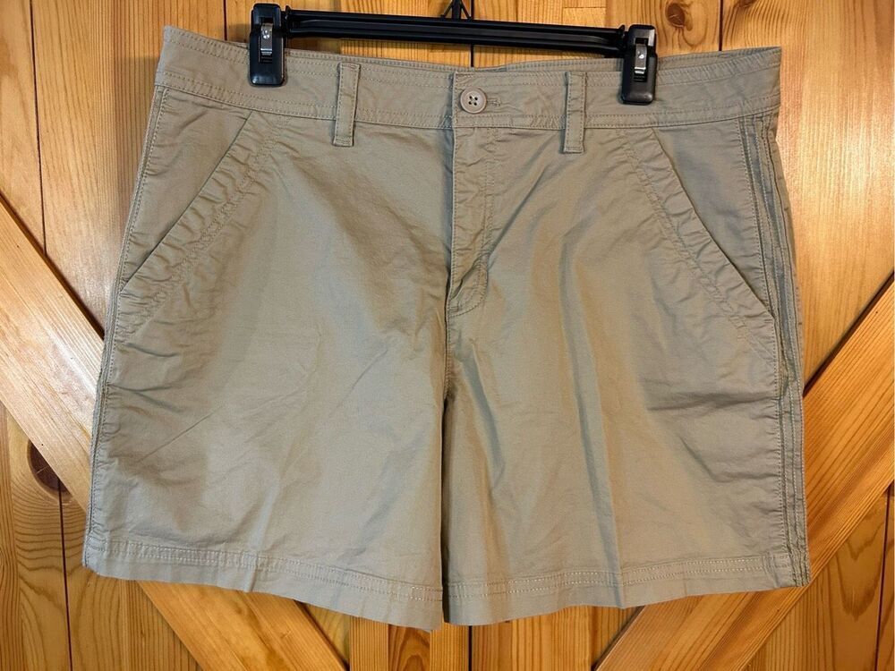 Eddie Bauer Specially Dyed Lightweight Stretch Cotton Hiking Shorts Size 14 (094